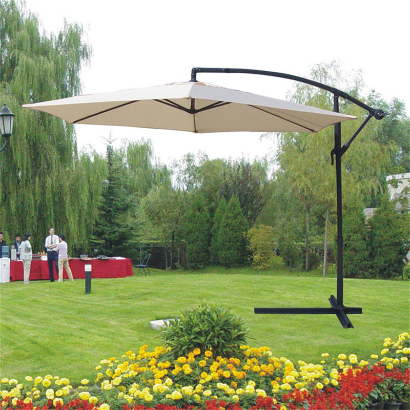 Arlmont & Co. Nekeshia 84'' x 132'' Rectangular Cantilever Umbrella